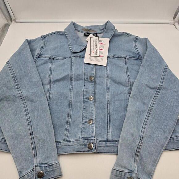 Women with Control XL My Wonder Denim Collection Denim Jacket A516243 NWT - Picture 12 of 16